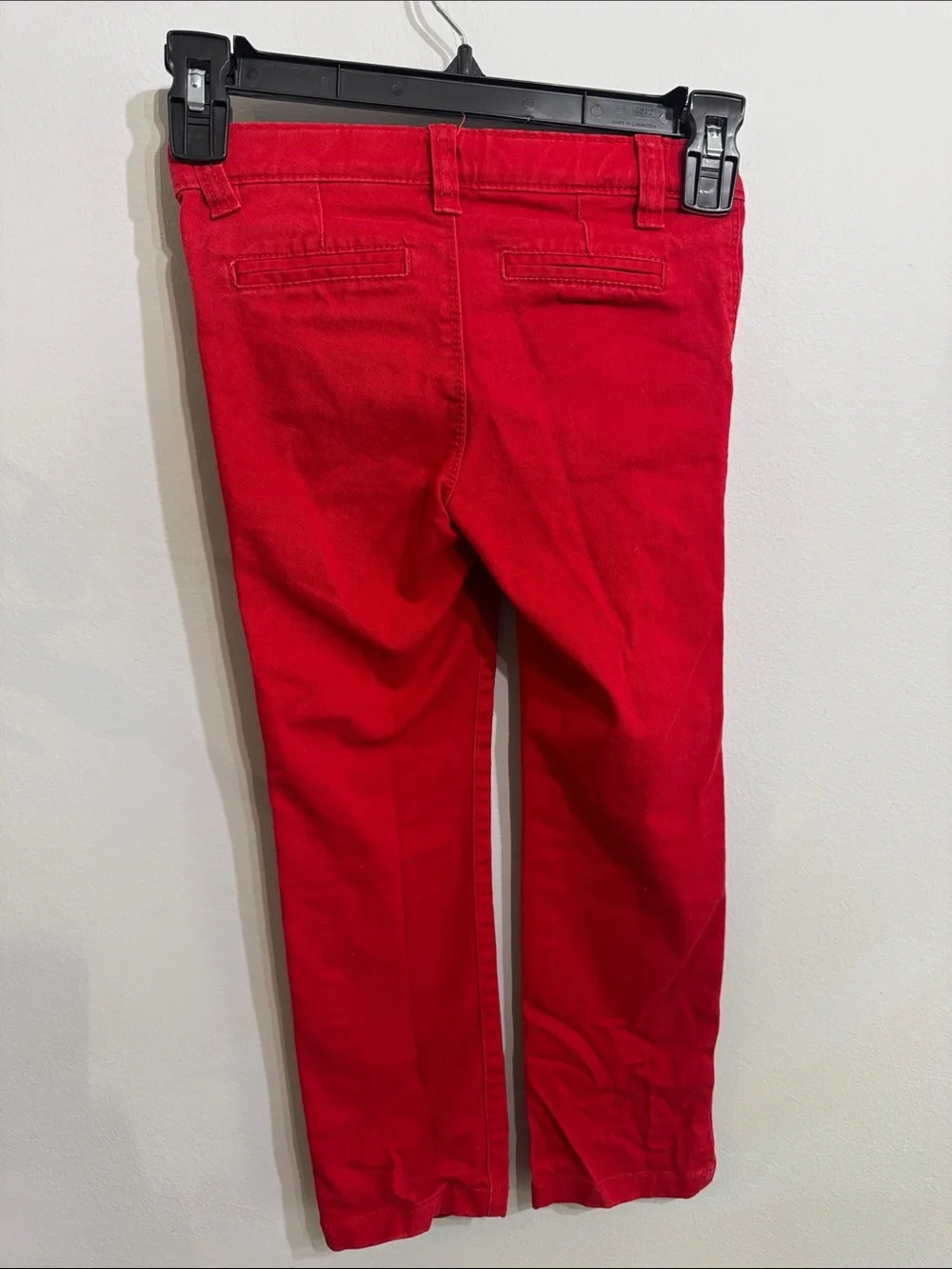 Bright Red Slim Pants 5T
